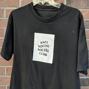 Anti Social Social Club Box Logo T-shirt Large